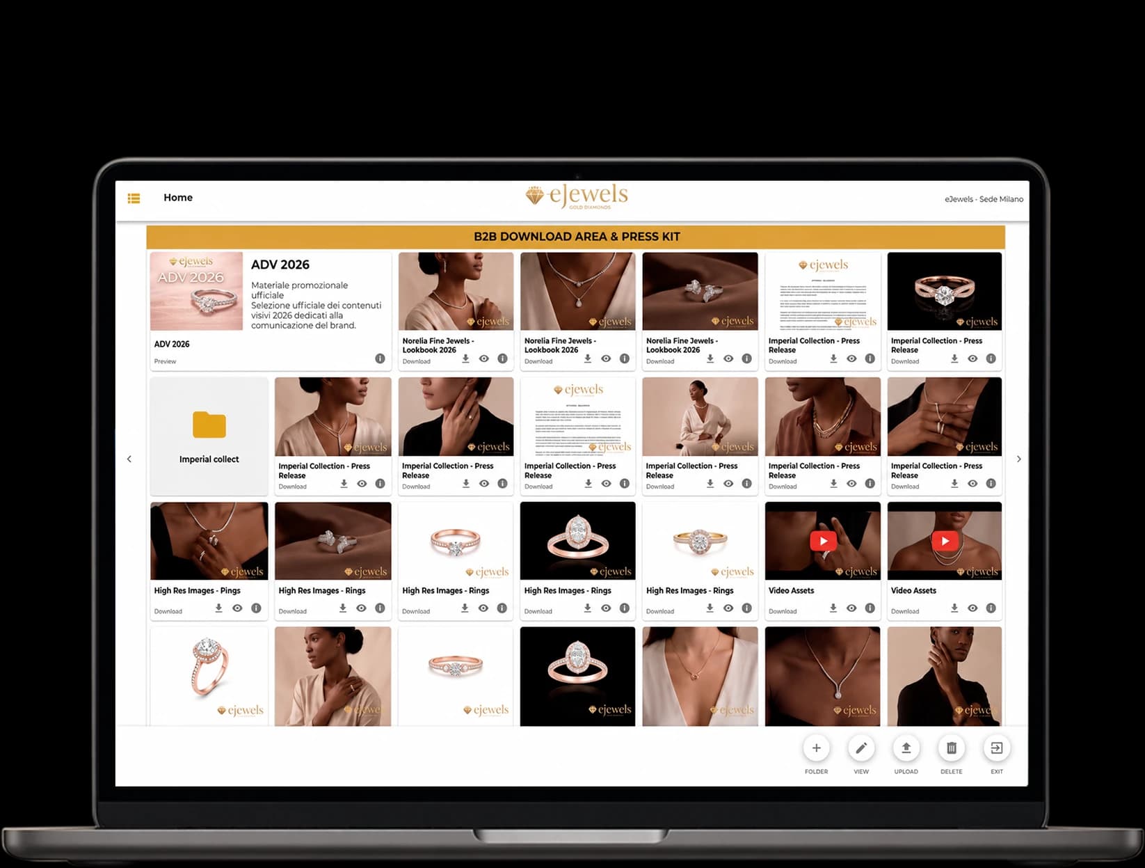 Area B2B per produttori orafi