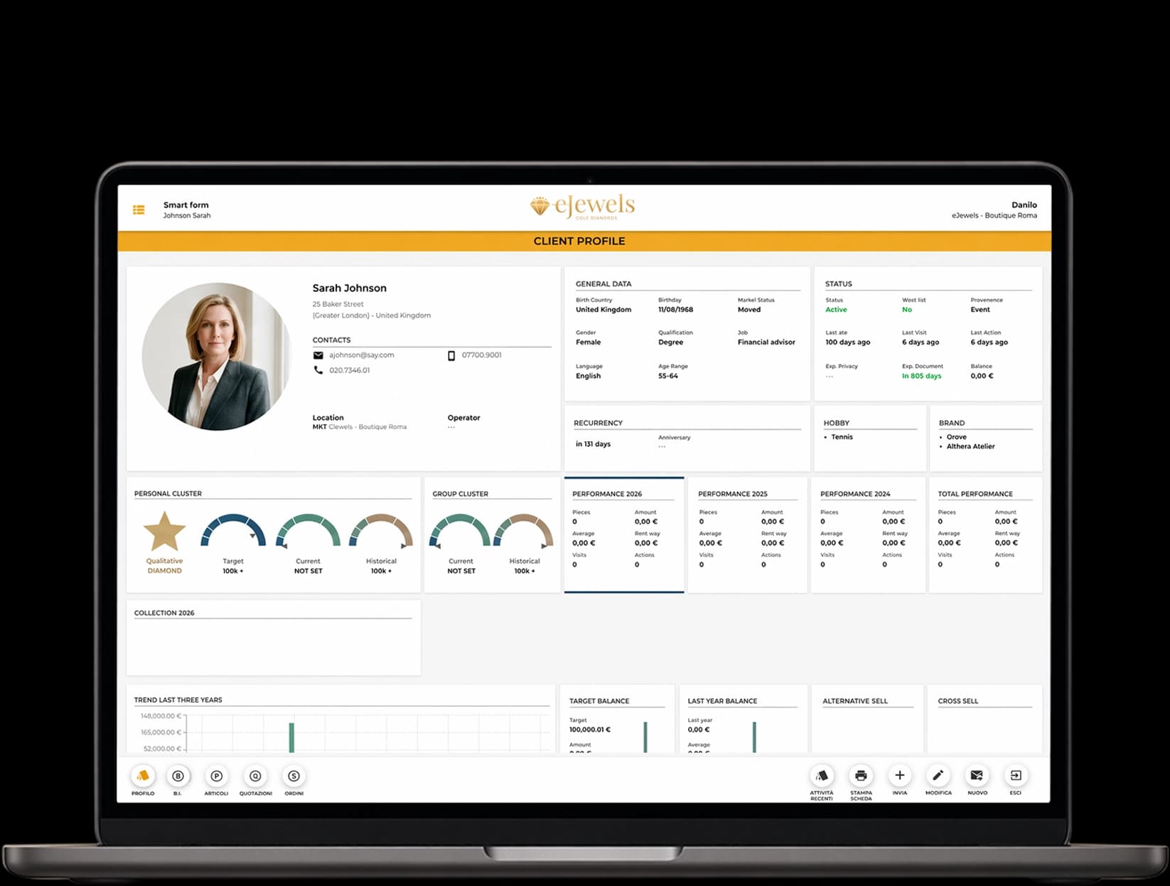 Software CRM per produttori orafi