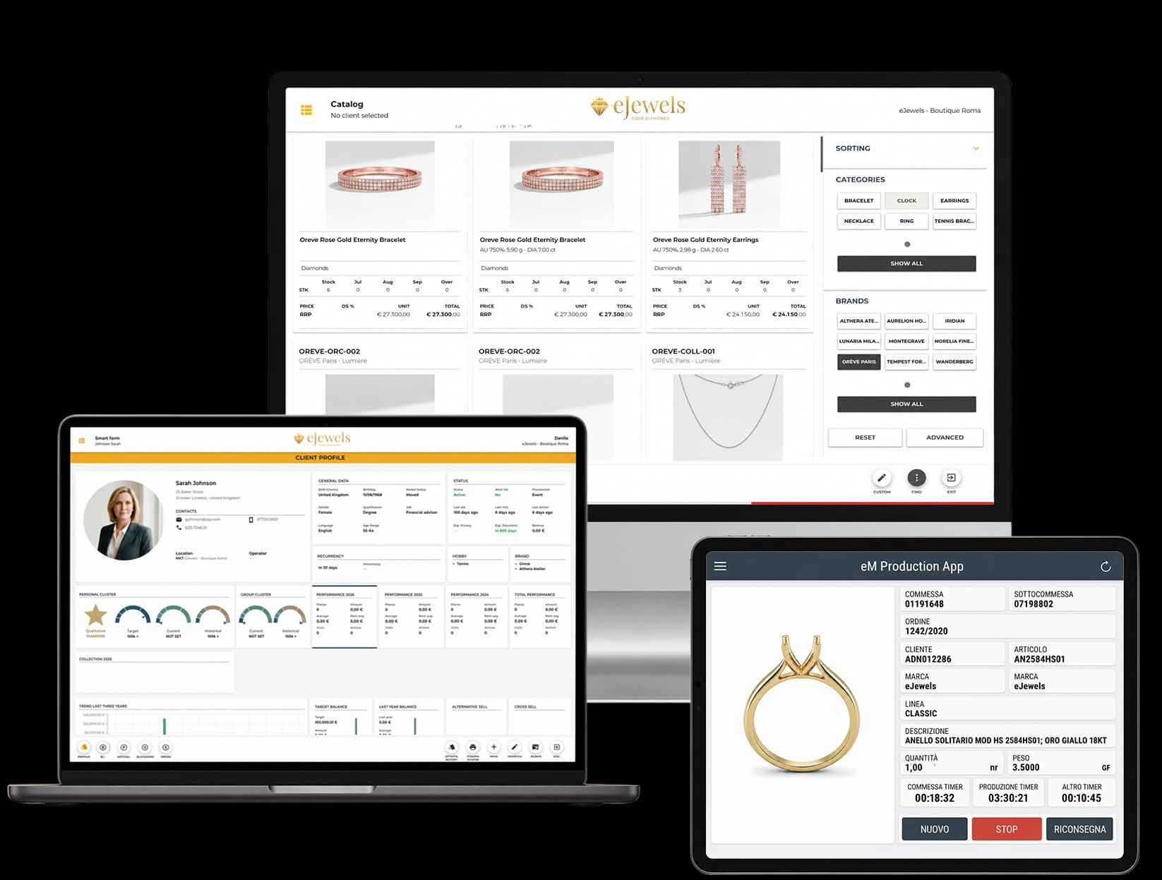 Software gestionale per produttori orafi e brand di oreficeria