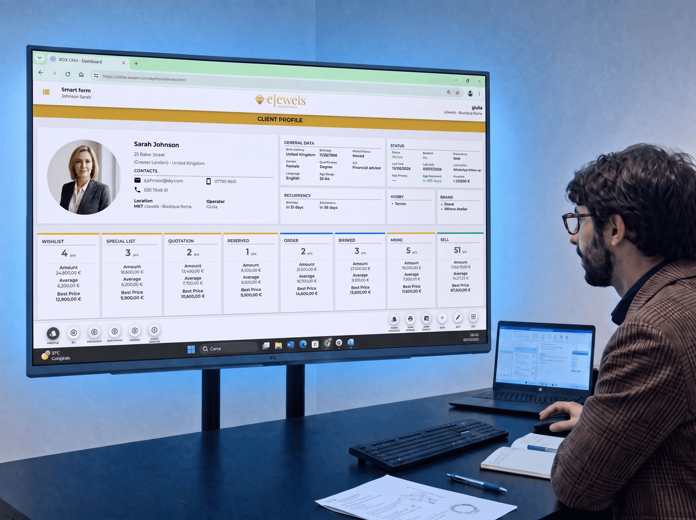 Benefici del CRM per produttori orafi