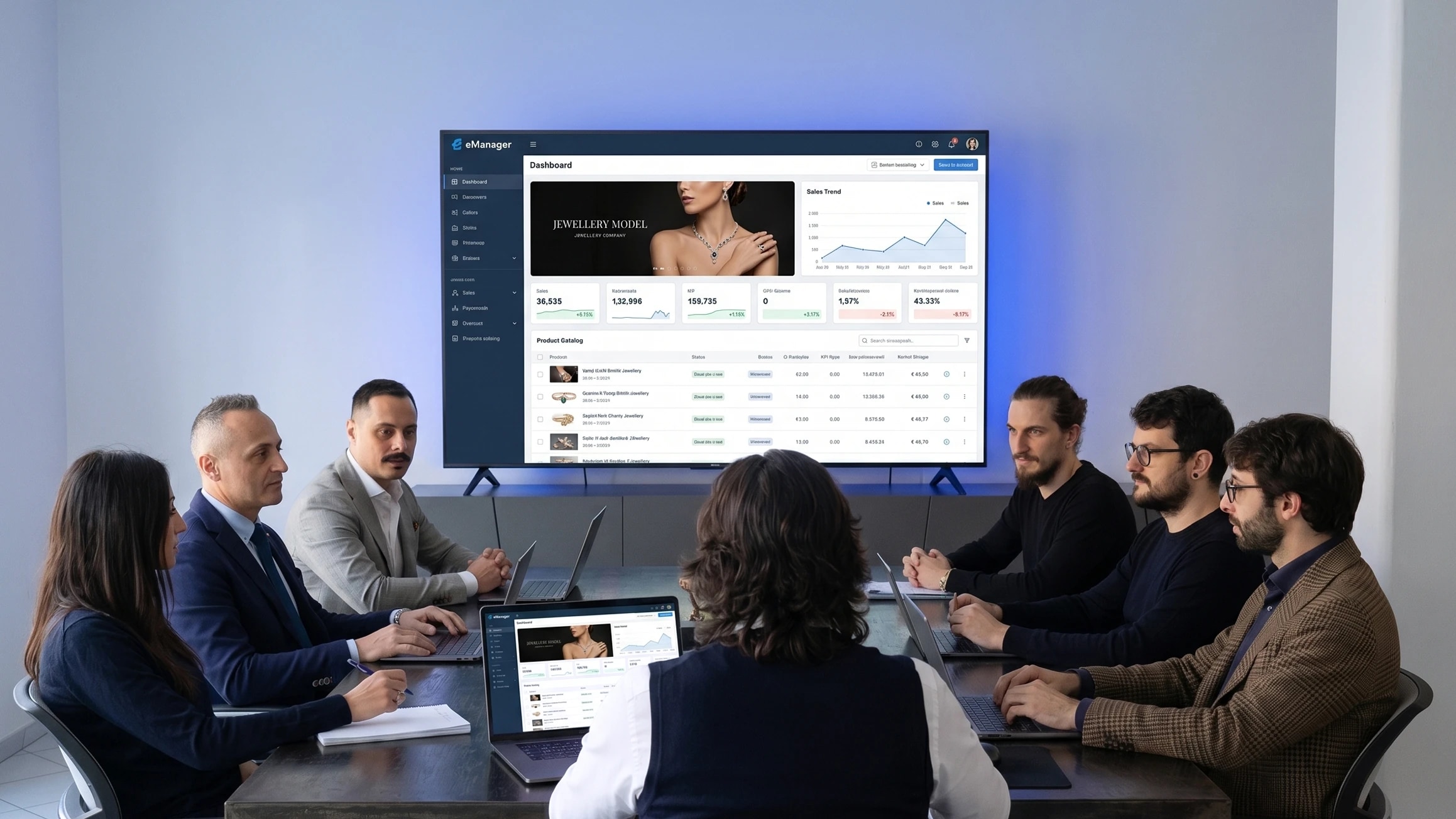 eManager — illustrazione piattaforma