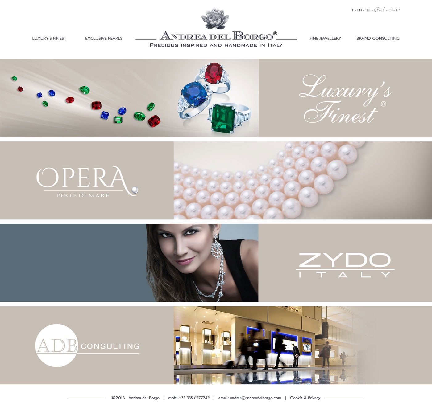 Andrea Del Borgo sito web — 2