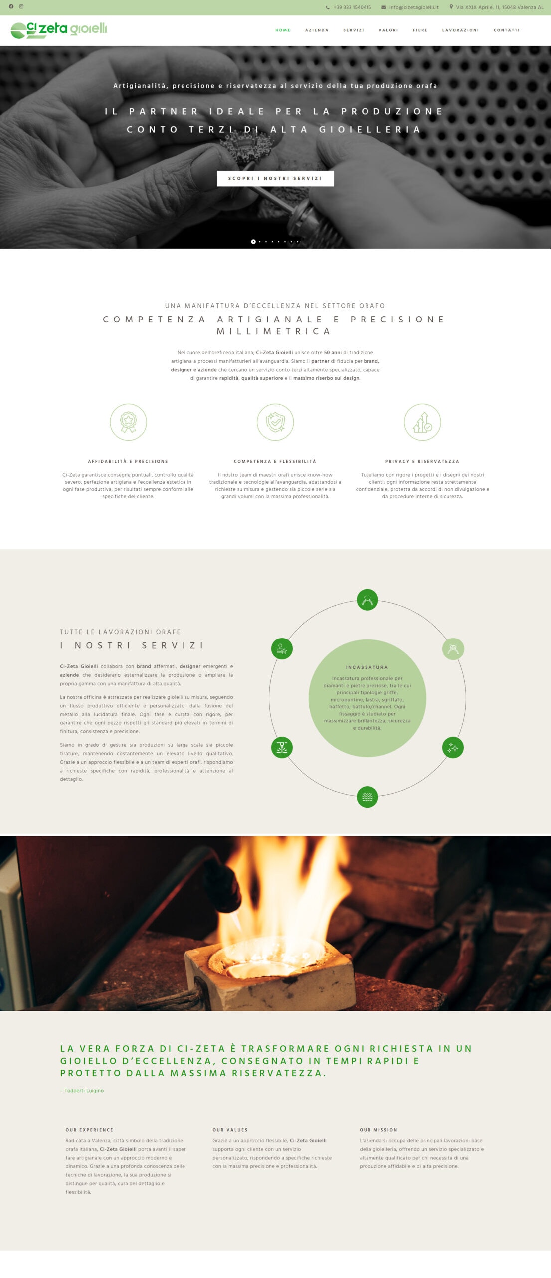 Ci-Zeta sito web one page — 2
