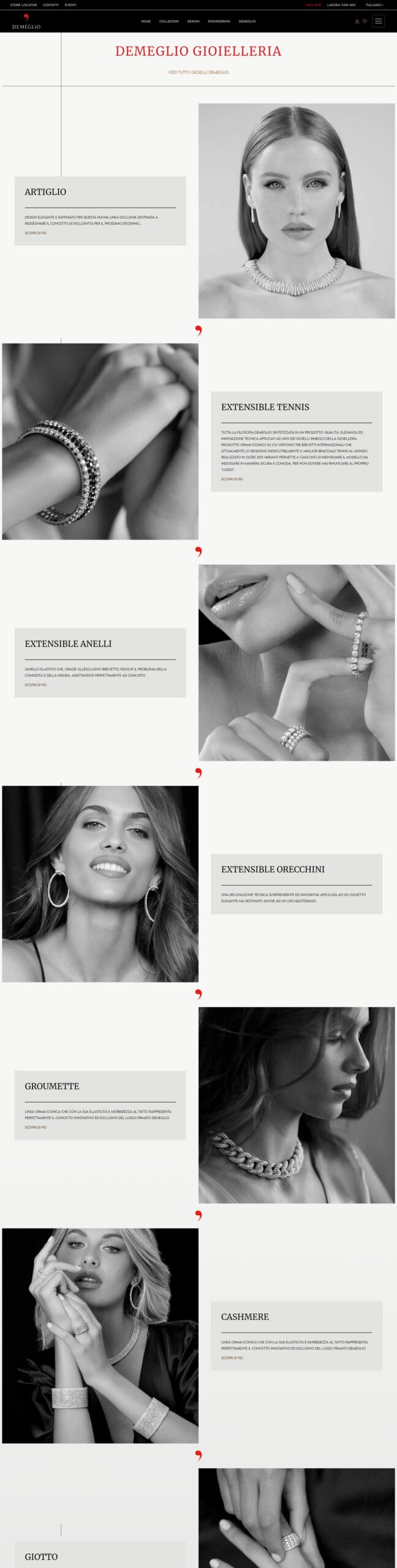 Demeglio sito web info commerce — 3