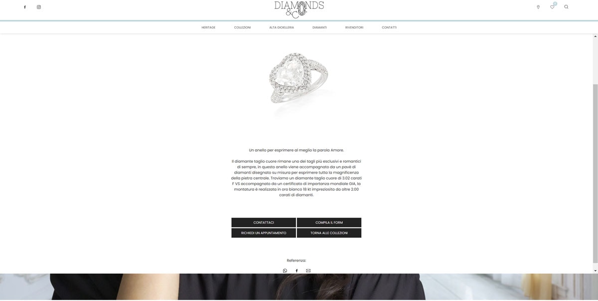 Diamonds&Co sito web info-commerce — 4