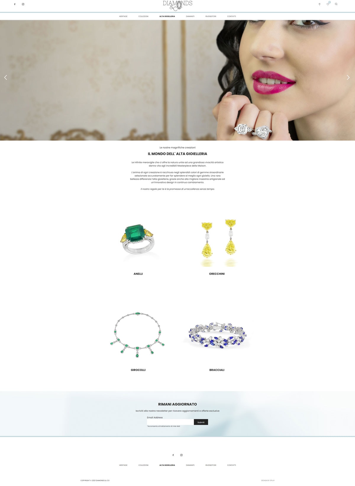 Diamonds&Co sito web info-commerce — 3