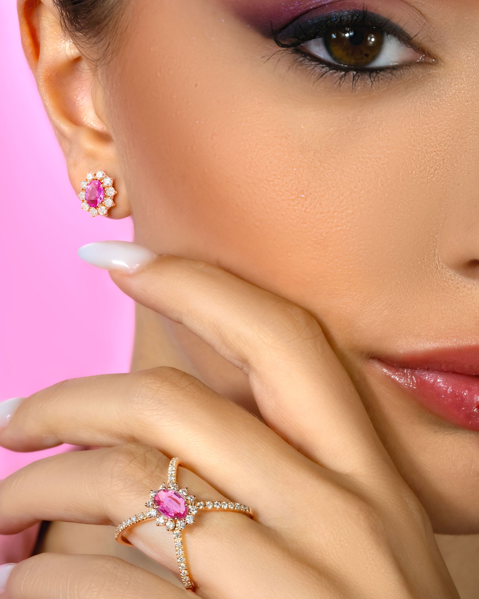 Diamonds&Co shooting gioielli - Moodboard rosa — 2