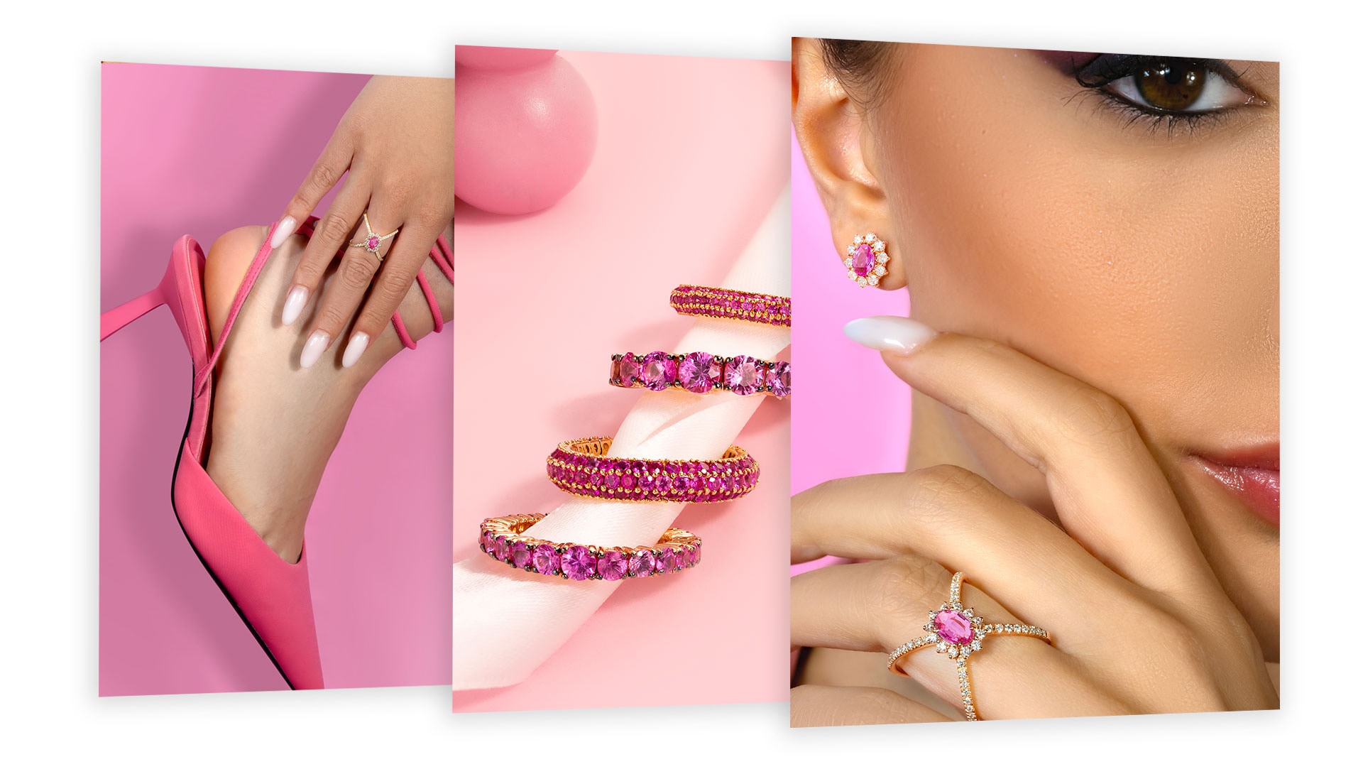 Diamonds&Co shooting gioielli - Moodboard rosa — 1