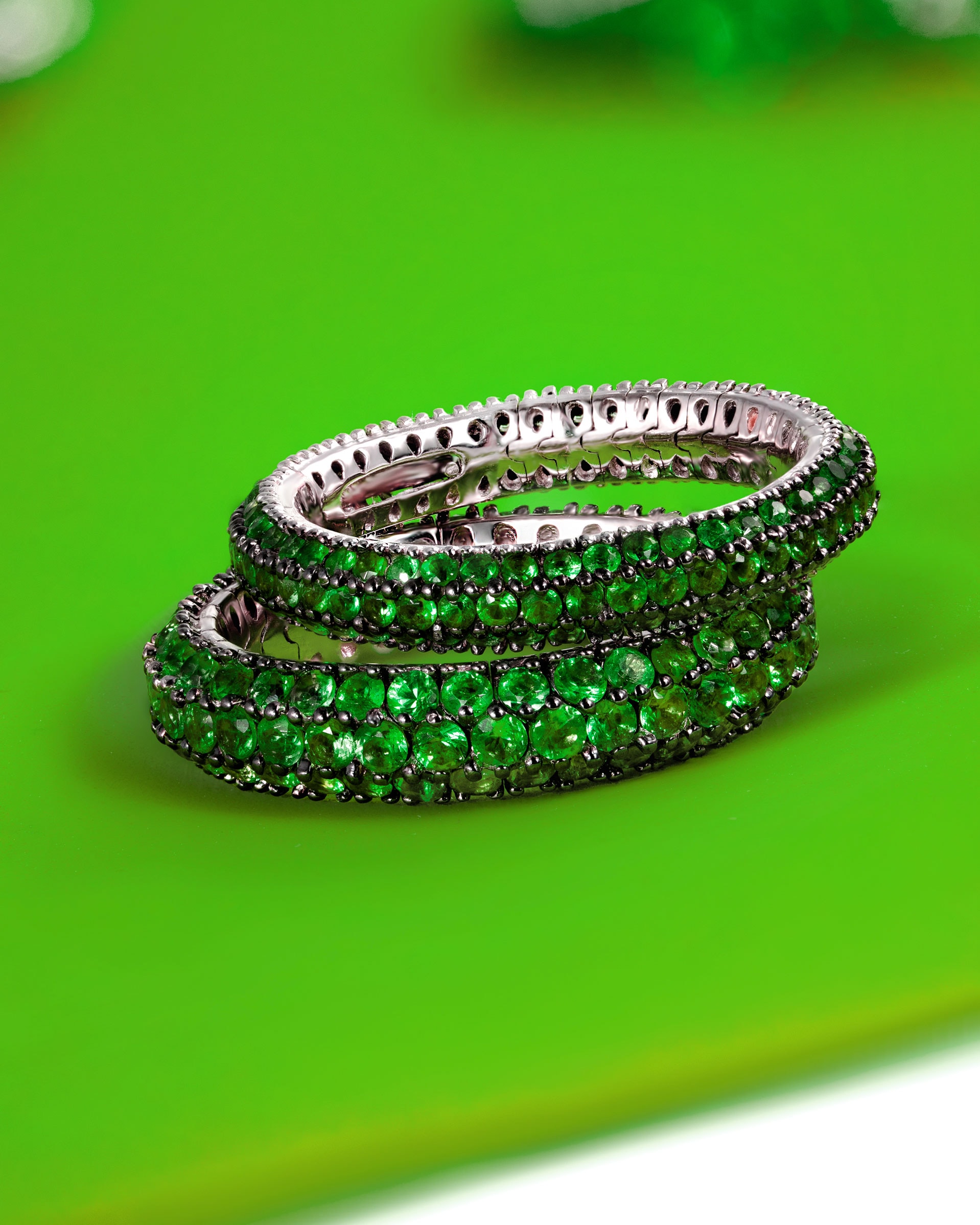 Diamonds&Co shooting gioielli - Moodboard verde — 2