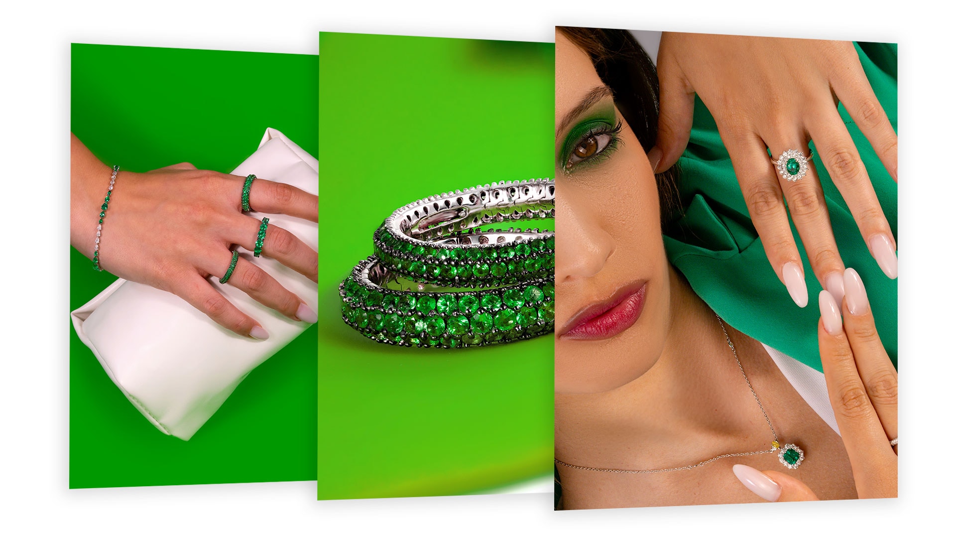 Diamonds&Co shooting gioielli - Moodboard verde — 1