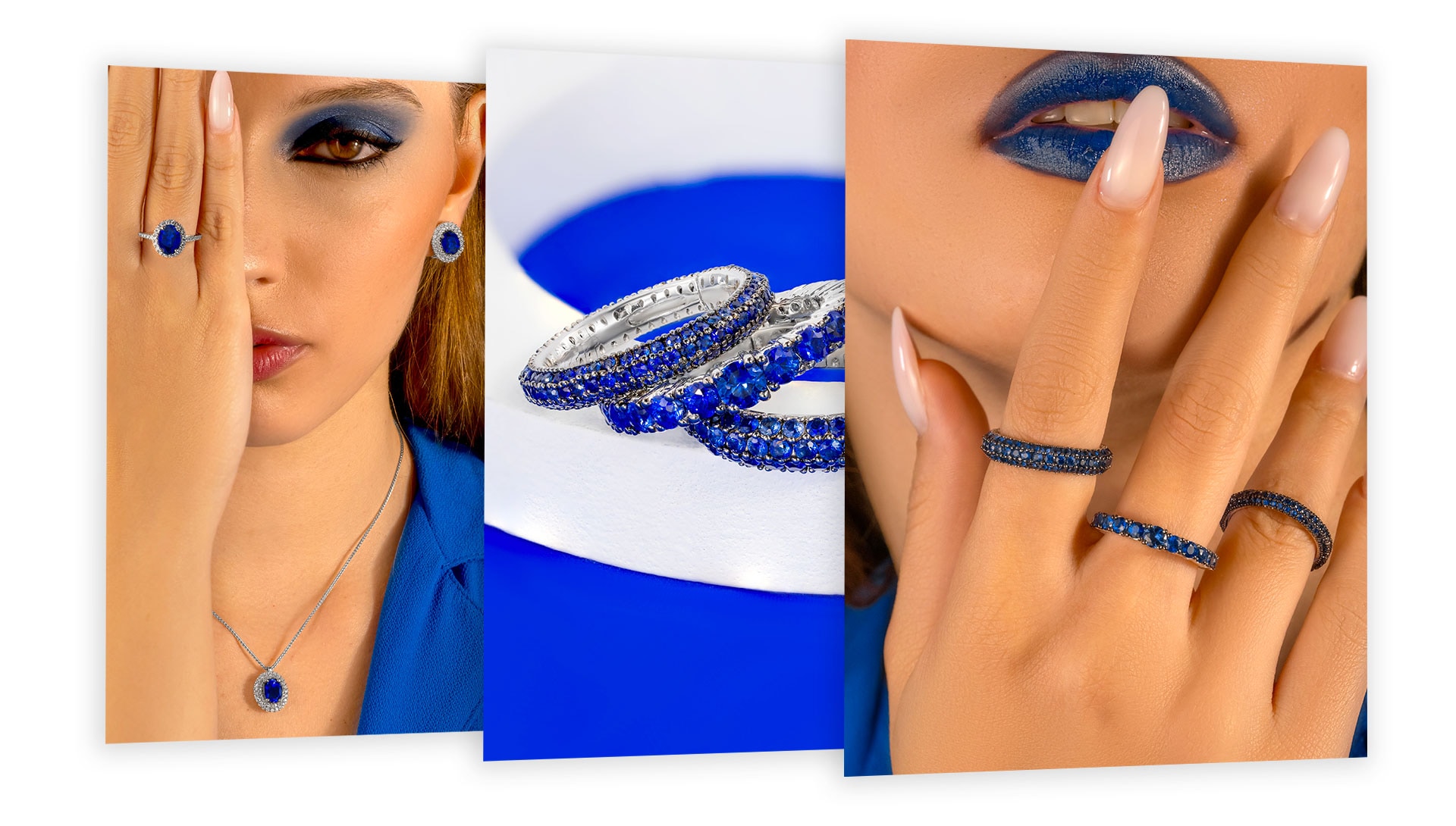 Diamonds&Co shooting gioielli - Moodboard blu — 1
