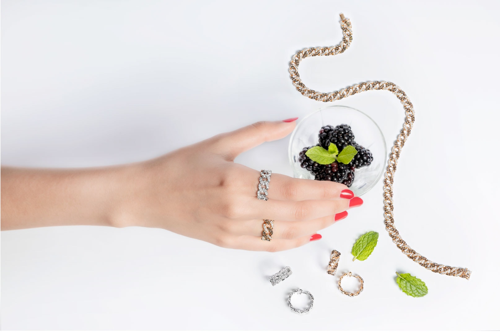 Diamonds&Co shooting modella e composit gioielli — 7