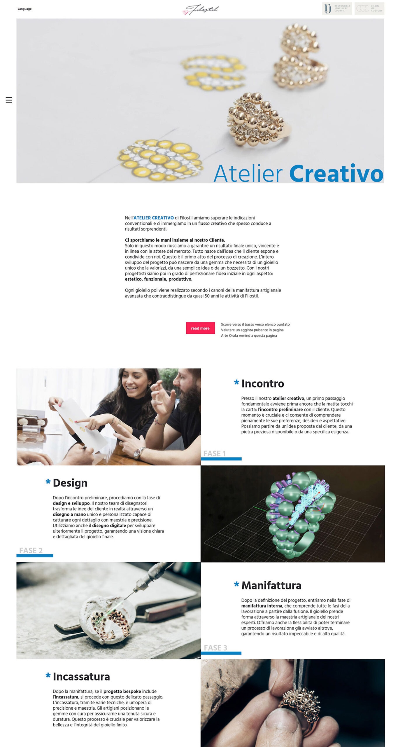 Filostil restyling sito web — 2