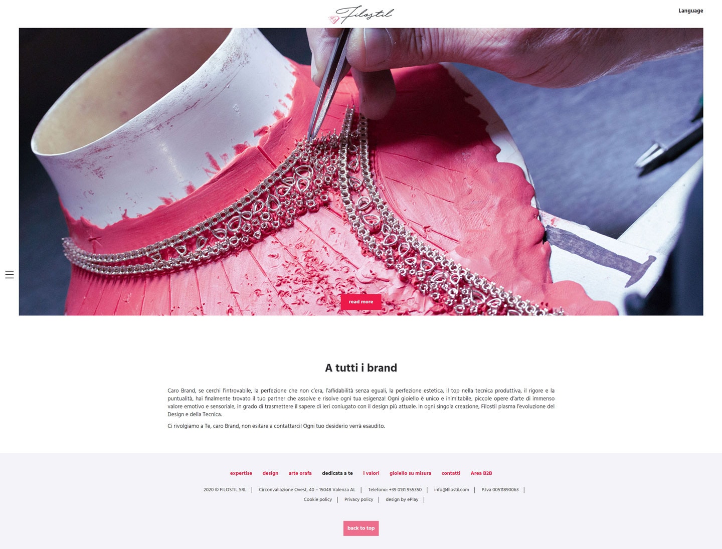 Filostil sito web — 3
