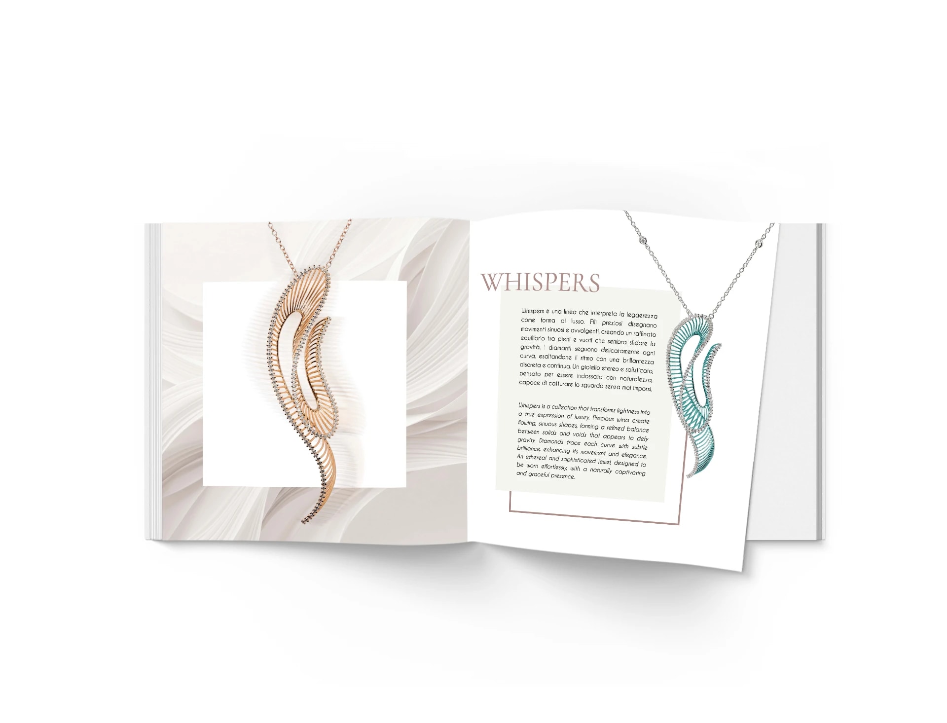Giloro — mockup brochure alta gioielleria