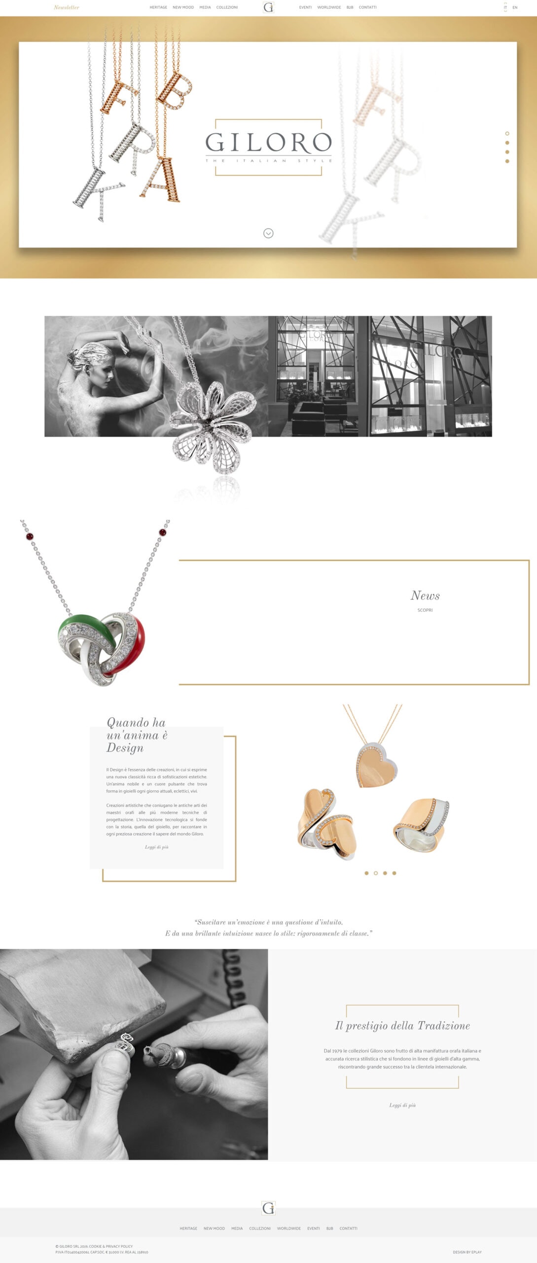 Giloro sito web — 2