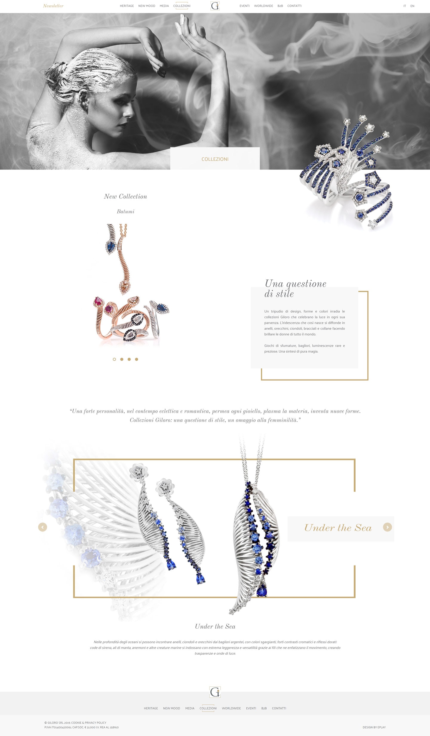 Giloro sito web — 4