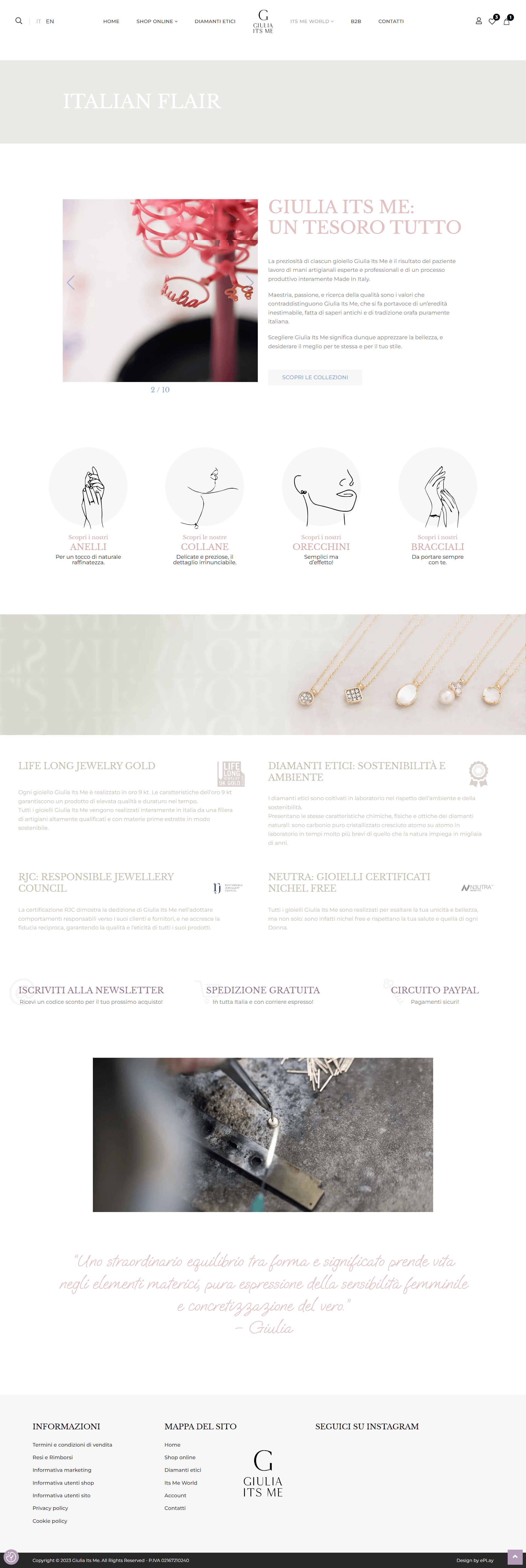 Giulia Its Me sito web e-commerce — 3