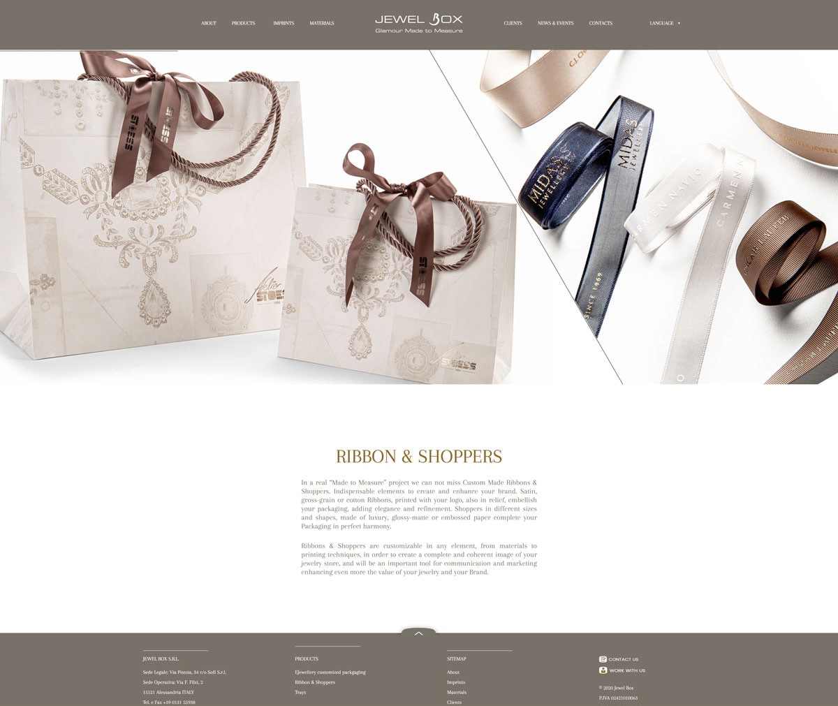 Jewel Box restyling sito web — 8
