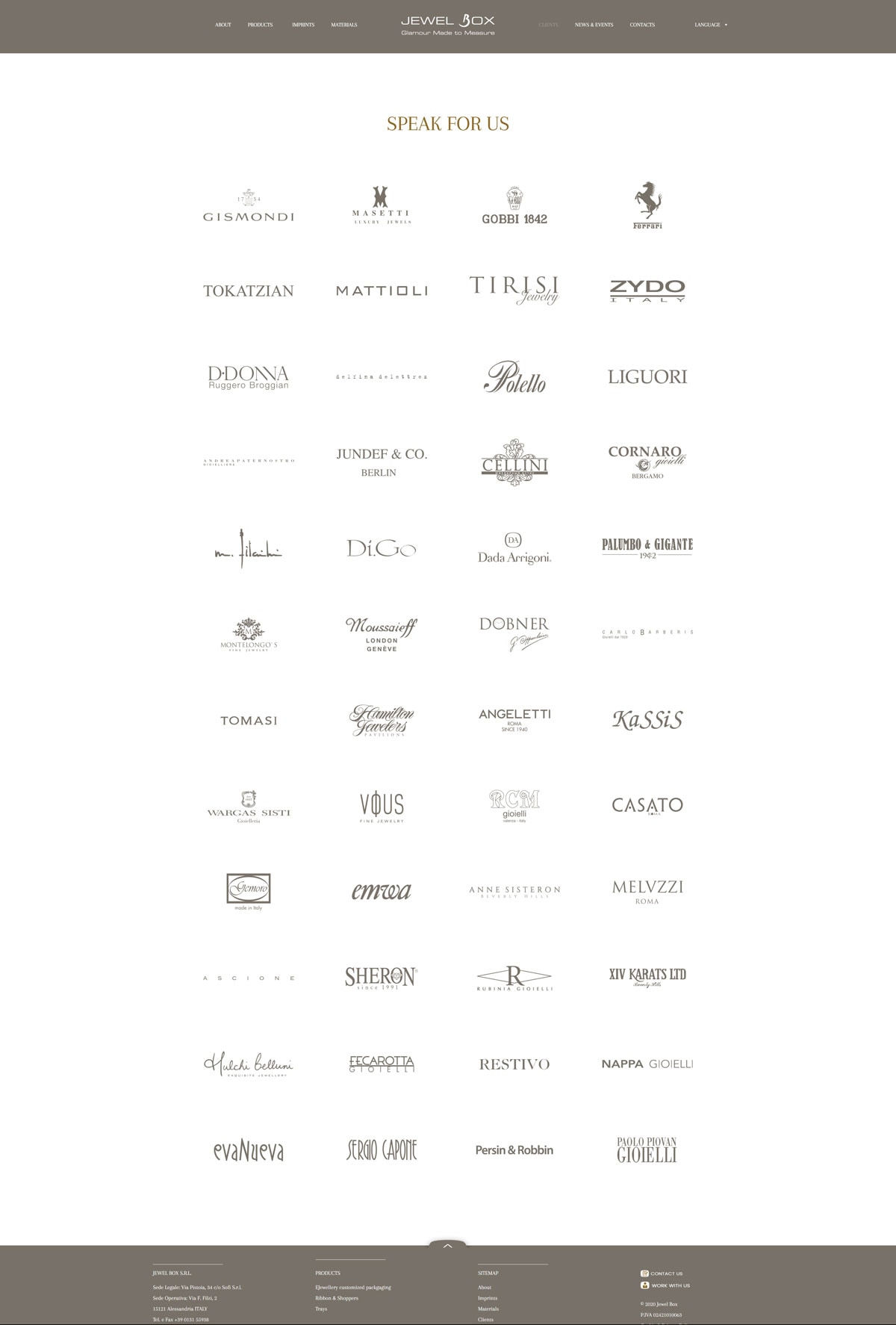 Jewel Box restyling sito web — 5