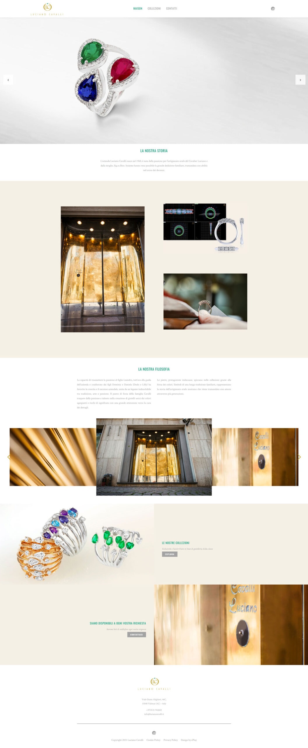 Luciano Cavalli sito web — 2