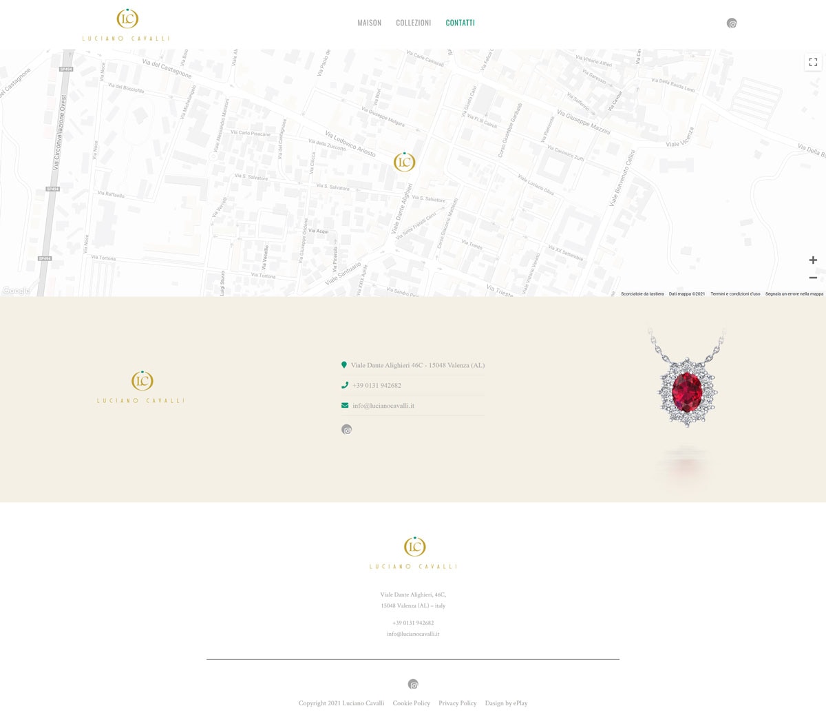 Luciano Cavalli sito web — 4