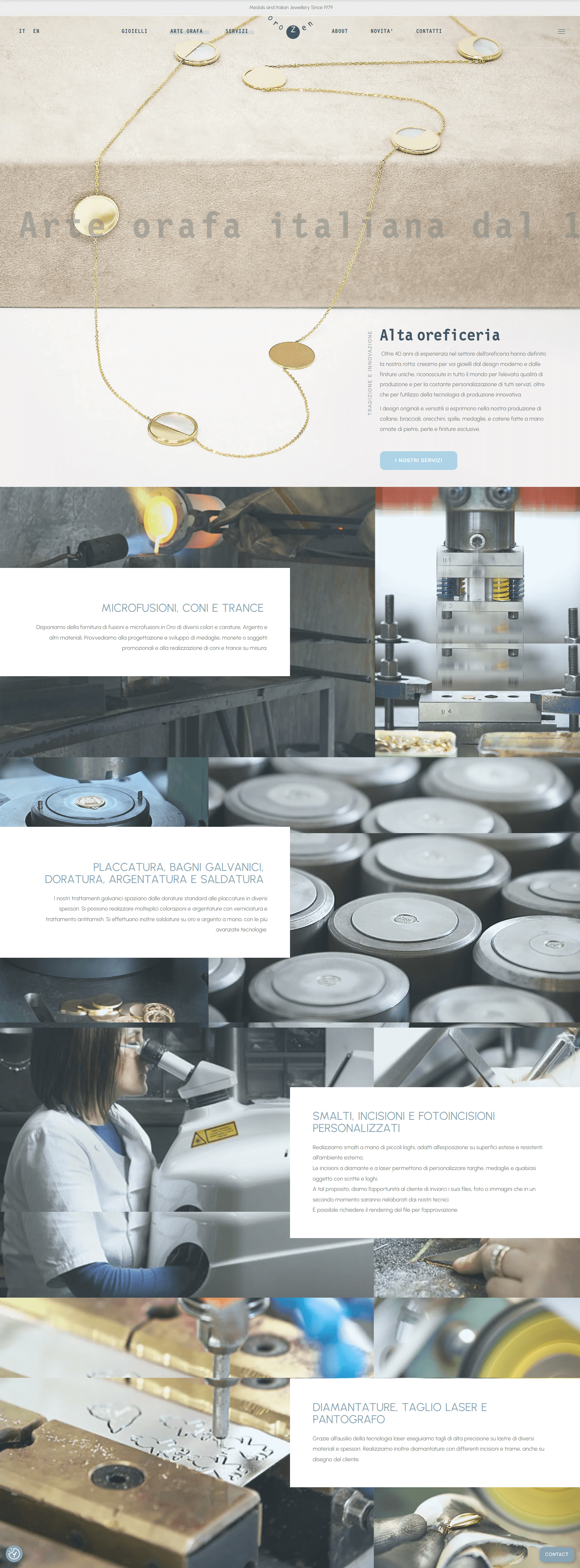Orozen sito web — 4