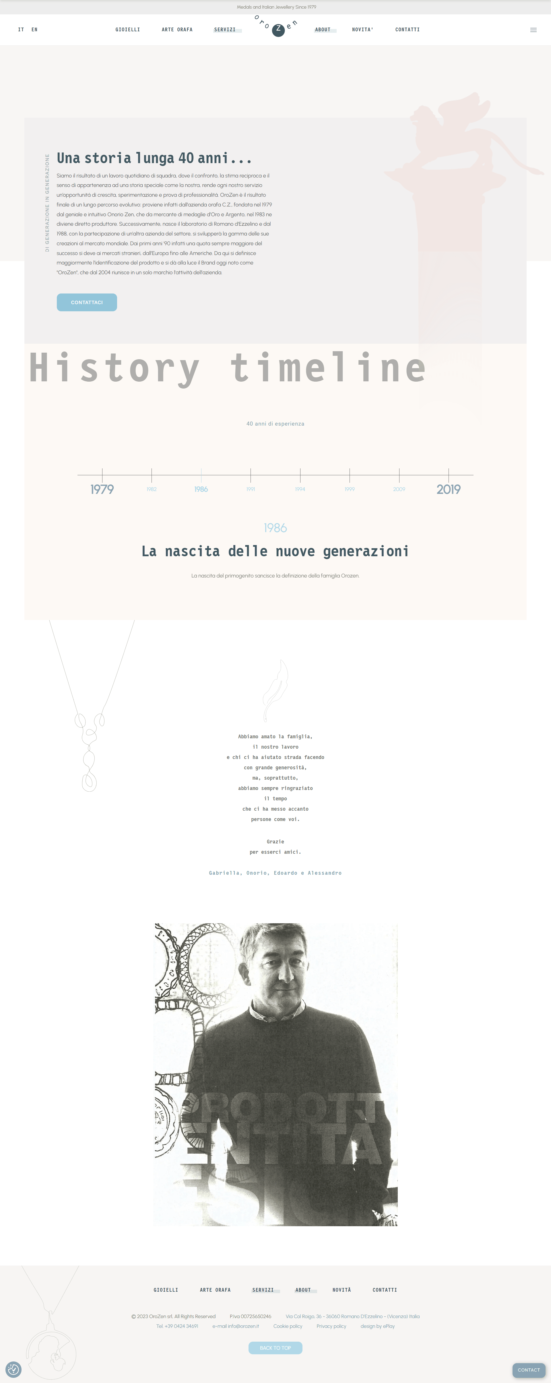 Orozen sito web — 3
