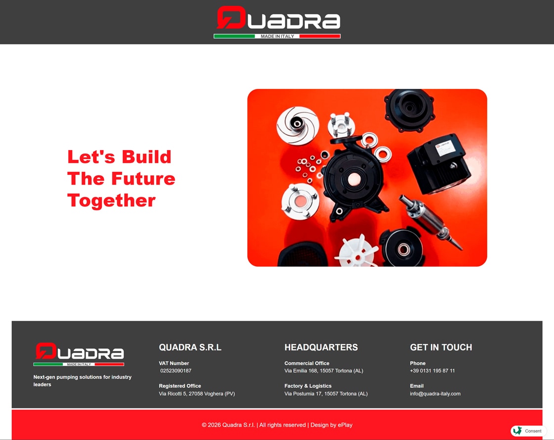 Quadra sito web one page — 4