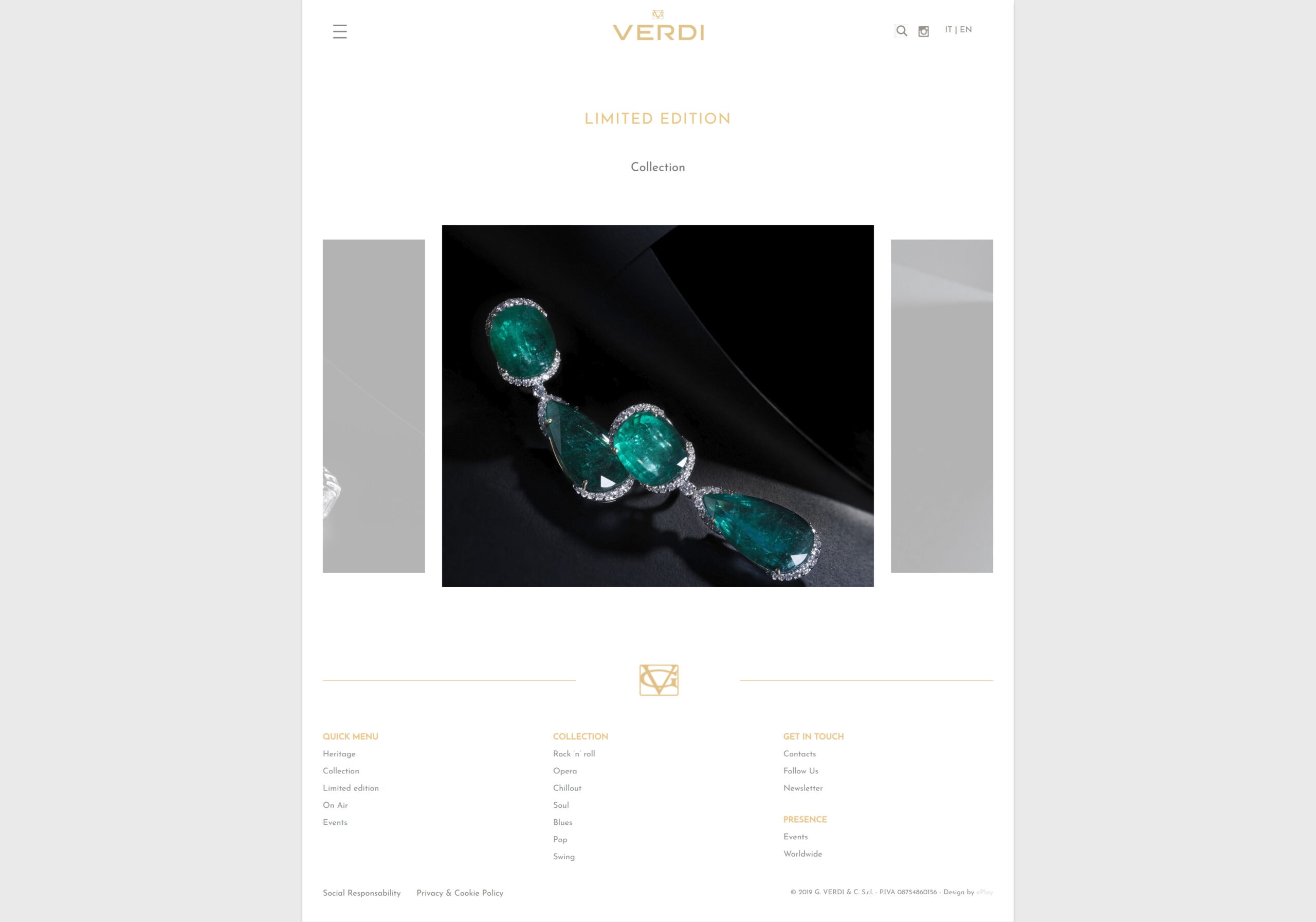 Verdi Gioielli restyling sito web — 4