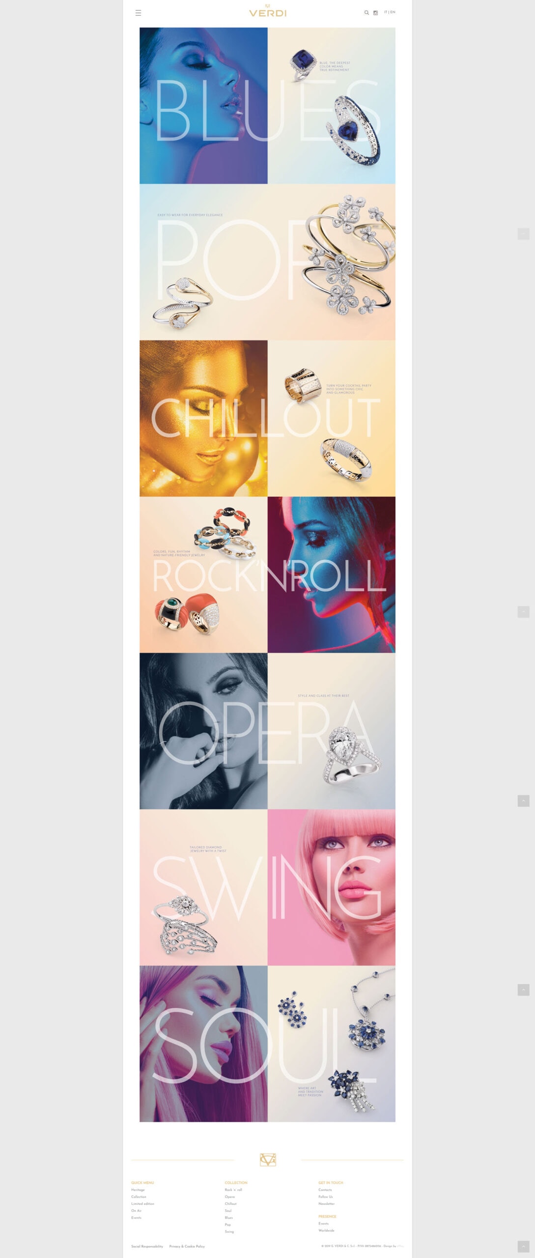 Verdi Gioielli restyling sito web — 3
