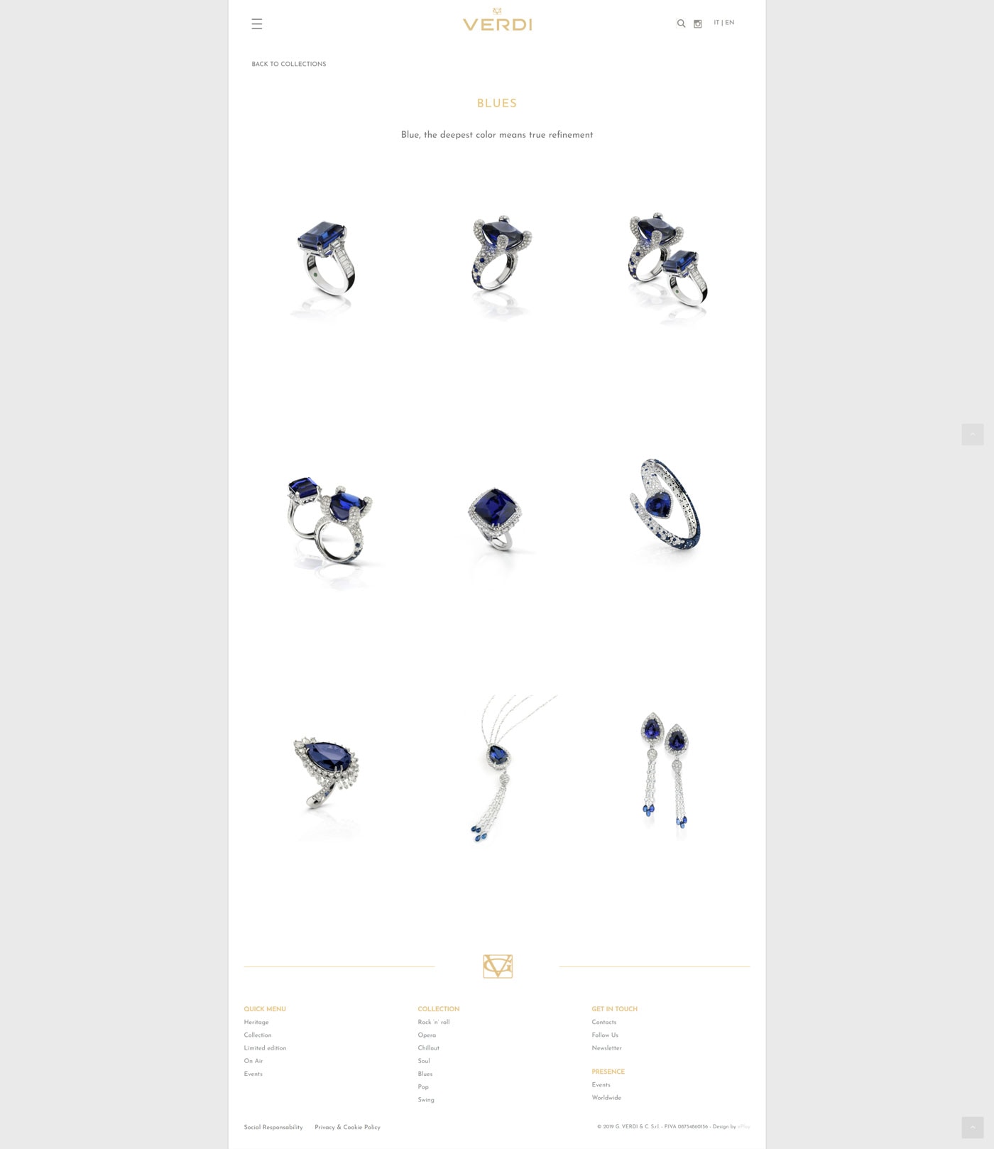 Verdi Gioielli restyling sito web — 7