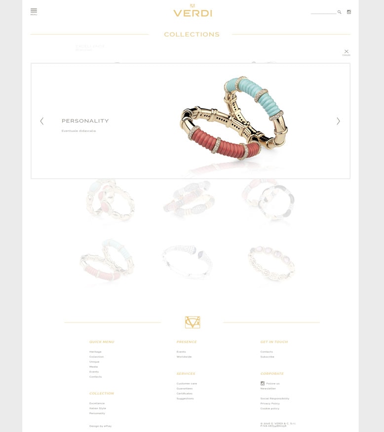 Verdi Gioielli sito web — 7