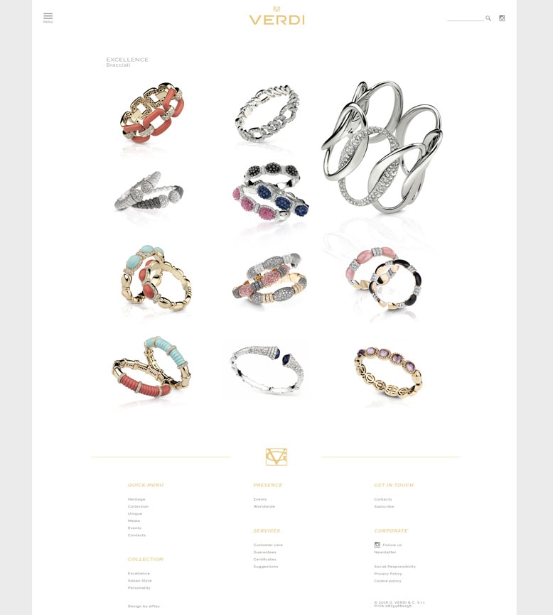 Verdi Gioielli sito web — 6