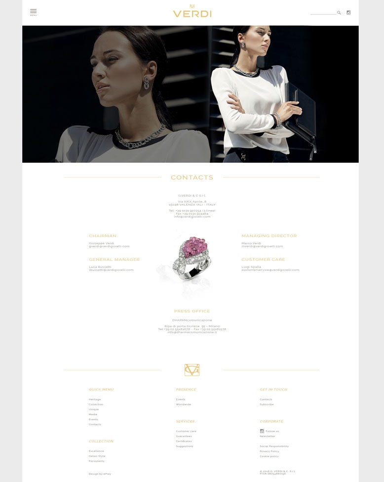 Verdi Gioielli sito web — 9
