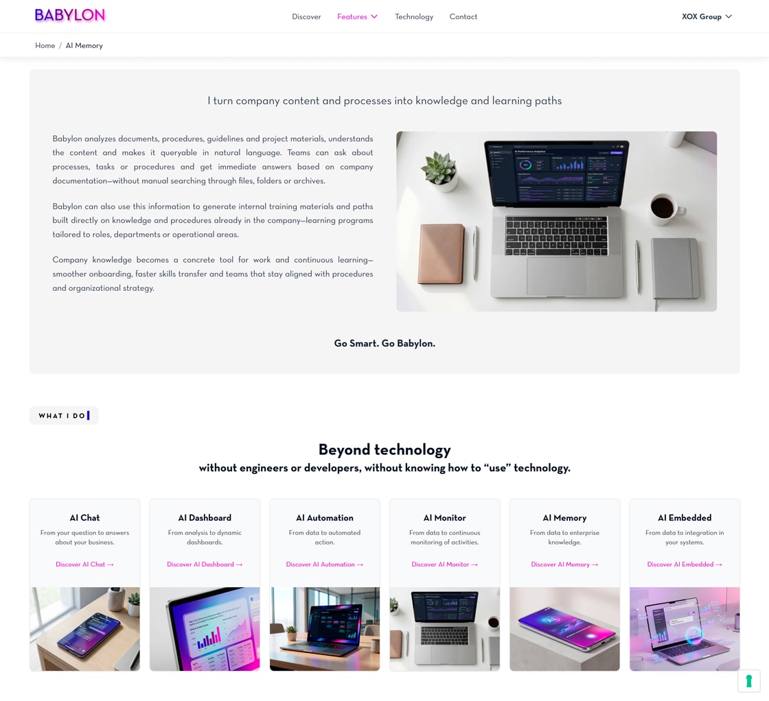 Babylon sito web — 3