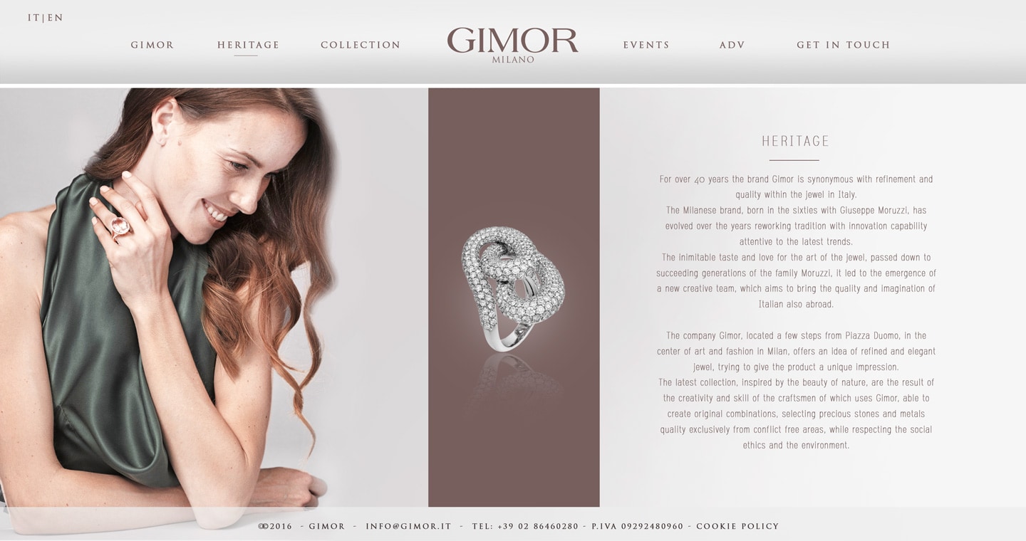 Gimor Milano sito web — 3