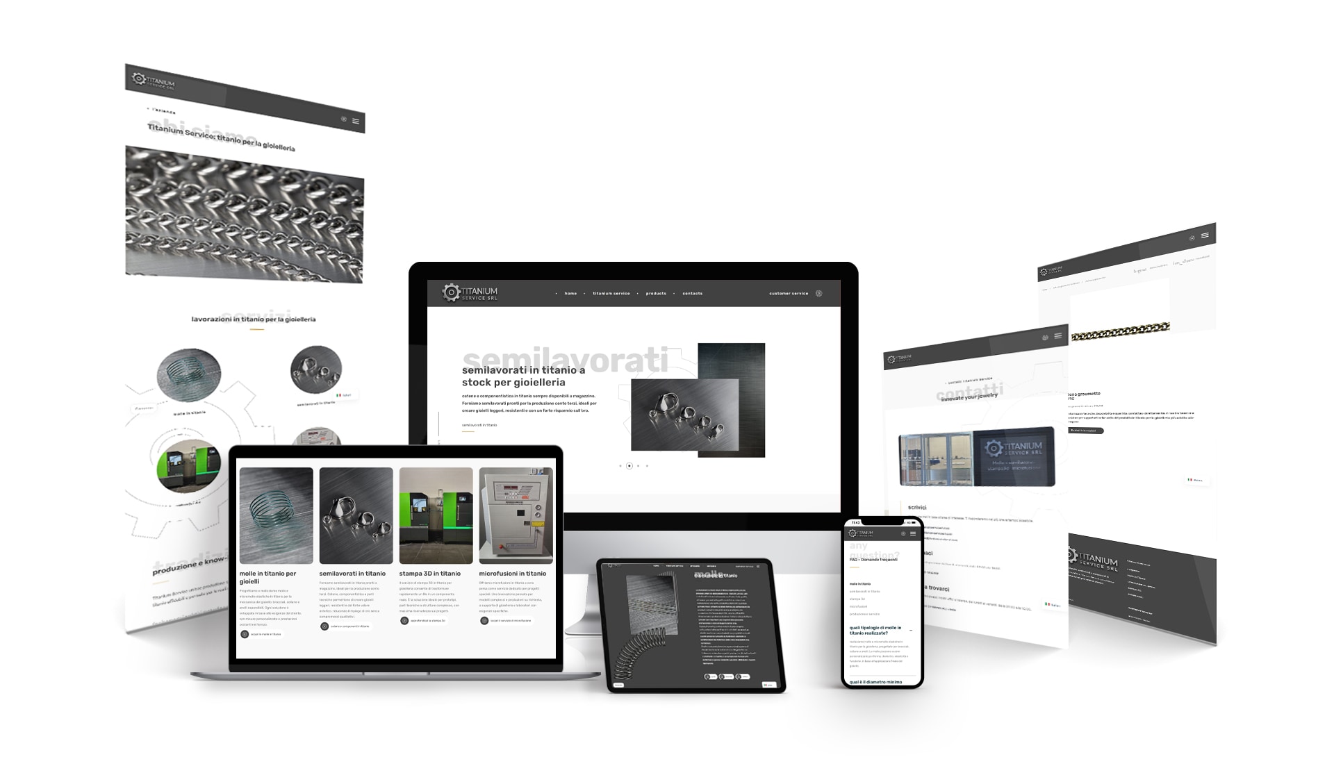 Titanium Service sito web info commerce — 1