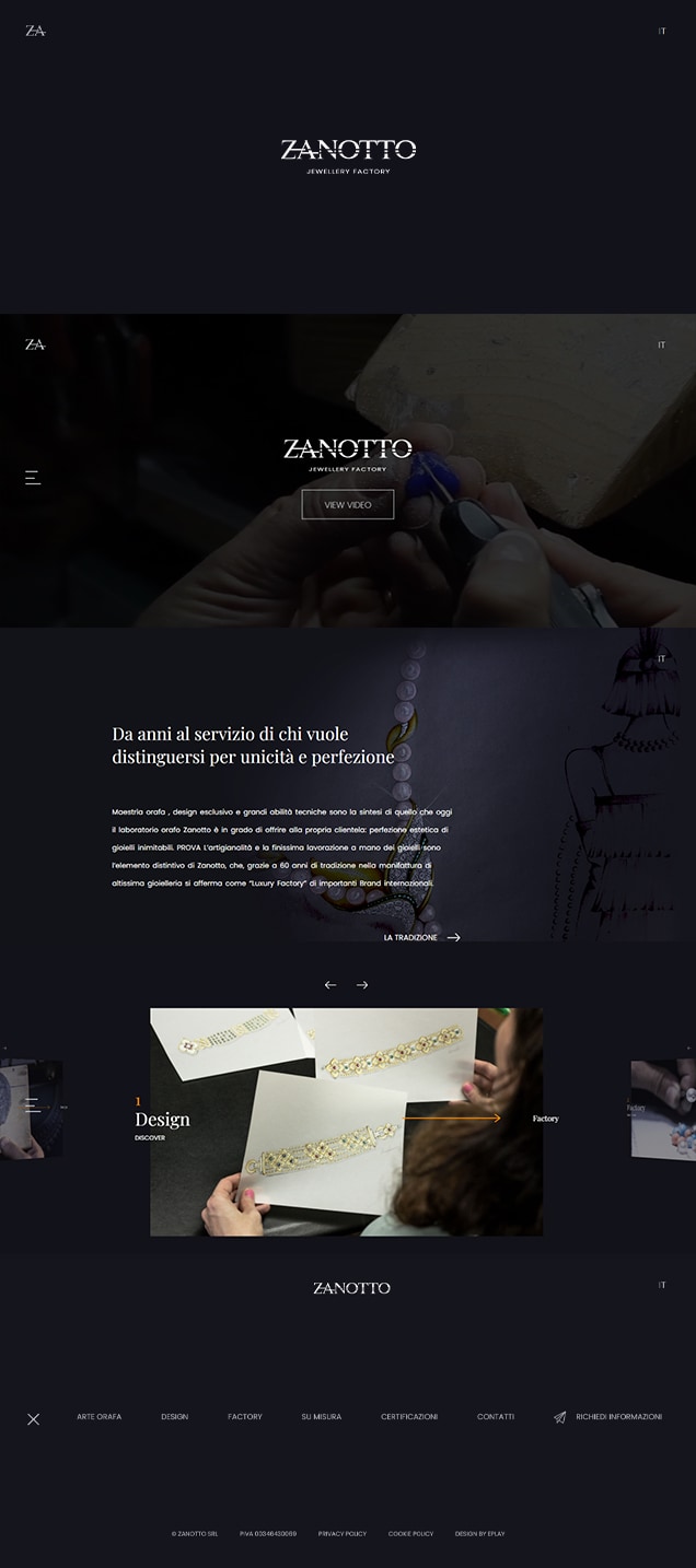Zanotto sito web — 2